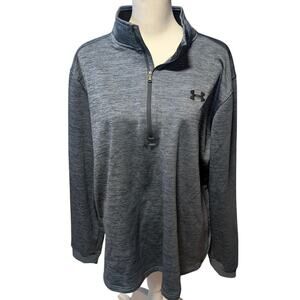Under Armour Men's  ColdGear XXL Blue Quarter-Zip‎ Pullover Size XXL